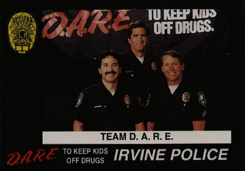 The Irvine, CA D.A.R.E. team.